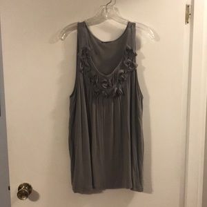 Rosebud taupe/gray swingy tank
